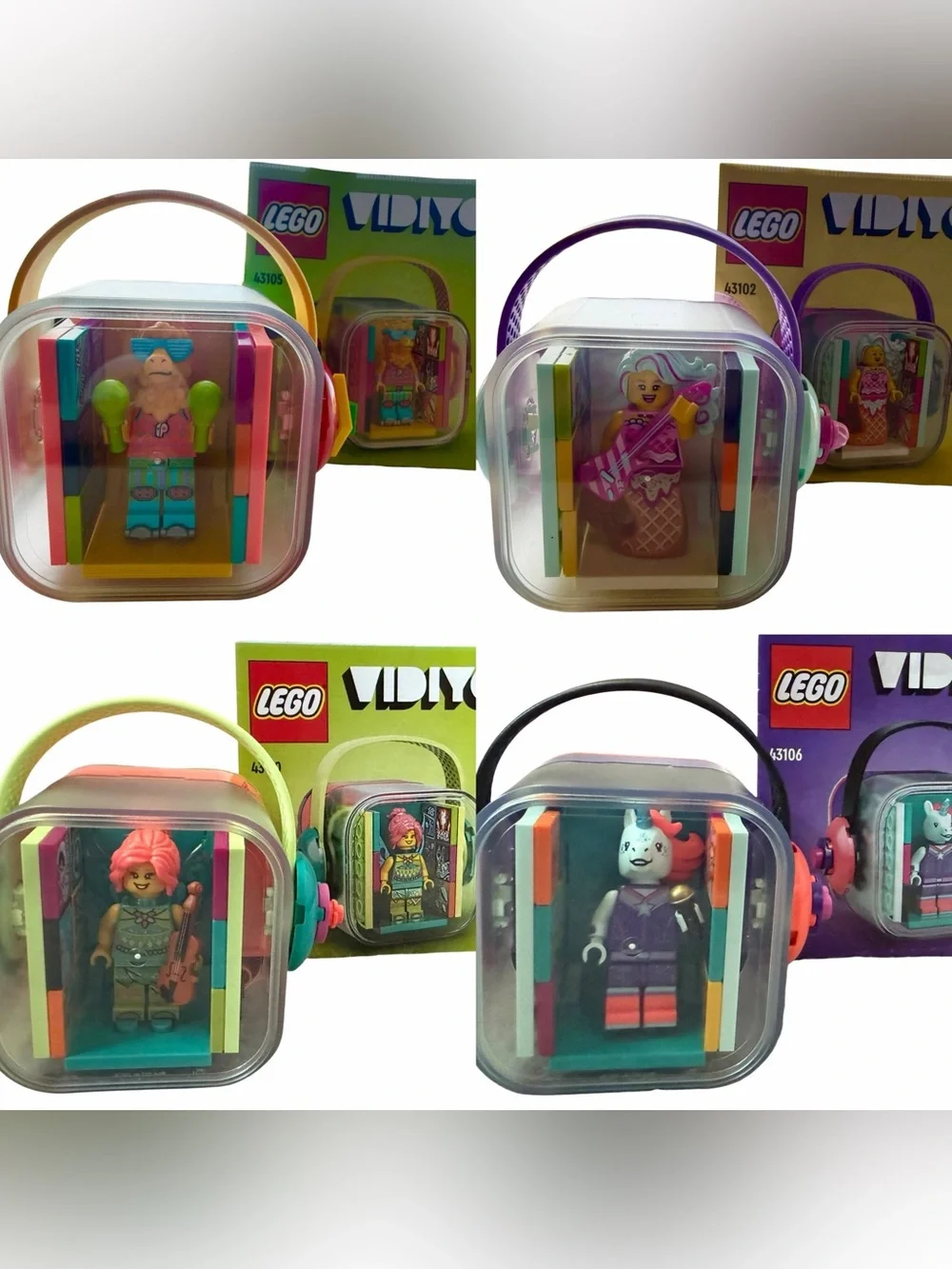 Bundle of 4 LEGO VIDIYO BeatBox Figures & Sets